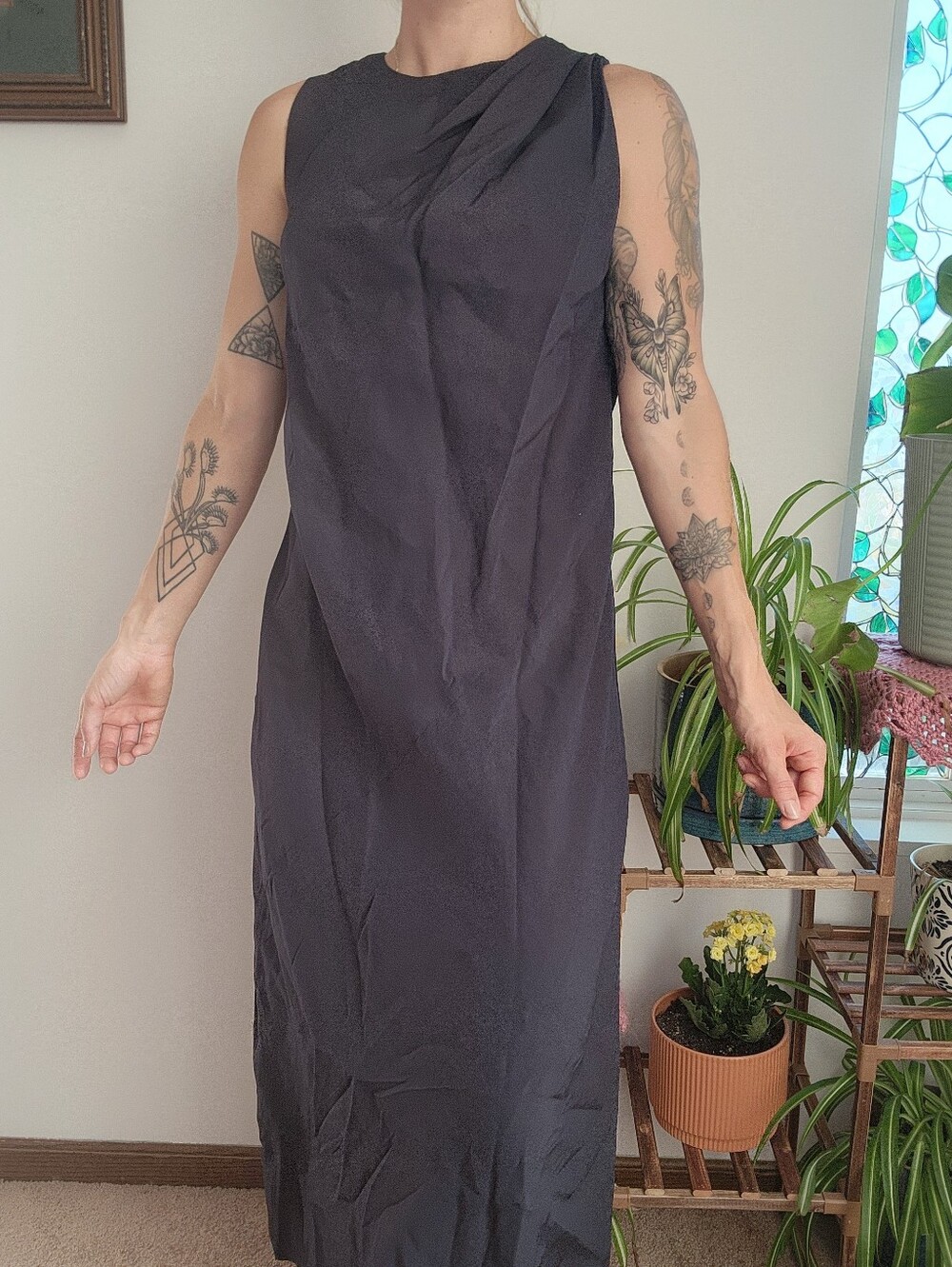 Abercrombie & Fitch Black Maxi Dress Size Medium
